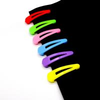Hair Snap Clips Acrylic with Iron for woman mixed colors Sold By Bag