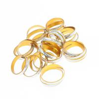 Zinc Alloy prst prsten, Zinek, unisex, zlatý, 20x20x3mm, 100PC/Bag, Prodáno By Bag