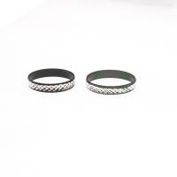 Zinc Alloy fingerring, Unisex, sølv, 20x20x3mm, 100pc'er/Bag, Solgt af Bag