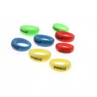Kinder Finger Ring, Harz, für Kinder, gemischte Farben, 21x21x14mm, 100PCs/Tasche, verkauft von Tasche
