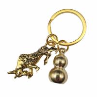Bag Purse Charms Keyrings Keychains, Tibetan Style, gold color plated, Unisex & different styles for choice, nickel, lead & cadmium free, 44x18mm, Sold By PC