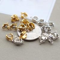 Brass Pinch Bail, plated, more colors for choice, 6x9mm, 50PCs/Lot, Sold By Lot