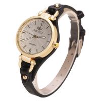 Женские наручные часы, нержавеющая сталь, с Искусственная кожа & Стеклянный, Женский, Много цветов для выбора, 230x6mm, продается PC
