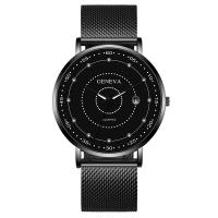 Genève® Men Watch, Zinc Alloy, met Glas, mode sieraden & voor de mens, meer kleuren voor de keuze, nikkel, lood en cadmium vrij, 240x20mm, Verkocht door PC