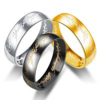 Stainless Steel Finger Ring fashion jewelry & Unisex 6mm Sold By PC