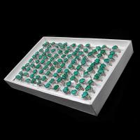 Anel de dedo turquesa, liga de zinco, with turquesa, unissex, cores misturadas, 200x200x30mm, 100PCs/box, vendido por box