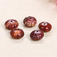 Mixed Gemstone Beads, Pumpkin, polished, DIY, more colors for choice, 10x5mmuff0c15x6mm, 50PCs/Bag, Sold By Bag