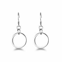 Titanium Steel Drop Earring Unisex & hollow 18.70mm Sold By PC