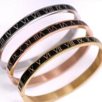 Stainless Steel Bangle fashion jewelry & for woman & enamel 6mm Inner Approx 58mm Sold By PC