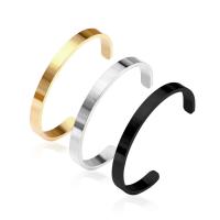 Stainless Steel Cuff Bangle, fashion jewelry & different styles for choice & for woman, more colors for choice, Sold By PC