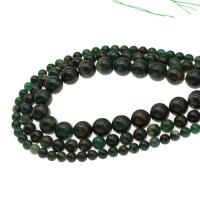Euchlorit-Kmait Perle, rund, DIY & verschiedene Größen vorhanden, grün, verkauft per 38 cm Strang