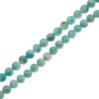 Amazonit Perlen, rund, DIY & verschiedene Größen vorhanden, blaugrün, verkauft per 38 cm Strang
