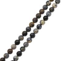 Ozean Jaspis Perle, rund, DIY & verschiedene Größen vorhanden, braun, verkauft per 38 cm Strang