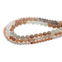 Sonnenstein Perle, rund, DIY & verschiedene Größen vorhanden, gemischte Farben, verkauft per 38 cm Strang