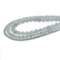 Aquamarine Beads Round DIY light blue Sold Per 38 cm Strand