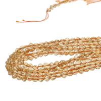 Natural Citrine Beads, Rhombus, DIY & different size for choice, yellow, Sold Per 38 cm Strand