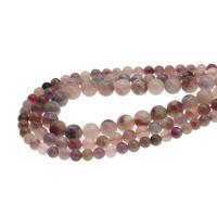 Tourmaline Beads Round DIY pink Length 38 cm Sold By PC