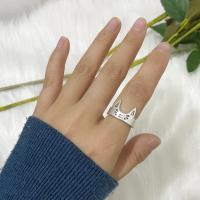 Cink Alloy Otvorena prst prsten, pozlaćen, modni nakit & bez spolne razlike, više boja za izbor, Prodano By PC