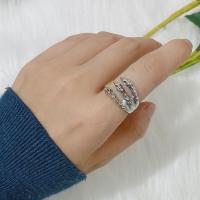 Zinc Alloy Cuff Finger Ring plated fashion jewelry & Unisex original color Sold By PC