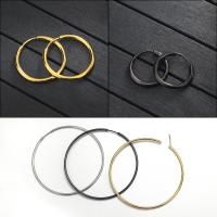 Stainless Steel Hoop Earring, plated, fashion jewelry & different size for choice & for woman, more colors for choice, Sold By Pair