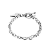 Titanium Steel Bracelet & Bangle, polished, Unisex & different size for choice, Sold By PC