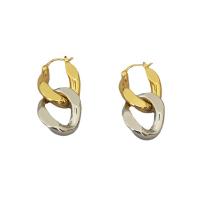 Brass Drop Earring plated for woman & hollow 35mm Sold By Pair