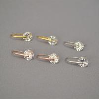 Cubic Zirconia Micro Pave Brass Earring plated for woman & with cubic zirconia 25mm Sold By Pair