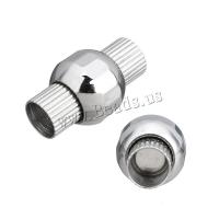 Stainless Steel Magnetic Clasp, hand polished, original color, 20x11.50x11.50mm, 10PCs/Lot, Sold By Lot