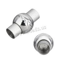 Stainless Steel Magnetic Clasp, hand polished, original color, 20x12x12mm, Hole:Approx 6mm, 10PCs/Lot, Sold By Lot