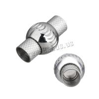 Stainless Steel Magnetic Clasp, hand polished, original color,  20x12x12mm, Hole:Approx 6mm, 10PCs/Lot, Sold By Lot