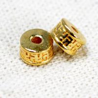 Brass Spacer Beads, DIY, original color, nickel, lead & cadmium free, 6x4mm, Sold By PC