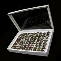 Strass Ringe, Zinklegierung, für Frau & mit Strass, goldfarben, 20x20x3mm, 100PCs/Box, verkauft von Box