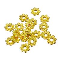 Tibetan Style Spacer Beads, gold color plated, 4x1mm,1mm, 20PCs/Bag, 20Bags/Lot, Sold By Bag