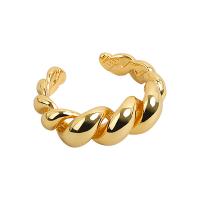 Brass Cuff Finger Ring plated Adjustable & for woman 7.80mm Sold By PC
