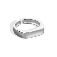 Brass Open Finger Ring plated Adjustable & for woman 4.60mm Sold By PC