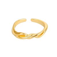 cobre Cuff Ring Finger, banhado, Ajustável & para mulher, Mais cores pare escolha, 3.50mm, vendido por PC