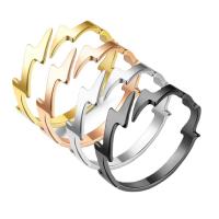 нержавеющая сталь Манжеты палец кольцо, Другое покрытие, ювелирные изделия моды & Мужская, Много цветов для выбора, 5mm, продается PC