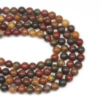 Pinus koraiensis Beads, Round, DIY & different size for choice, brown, Sold Per 38 cm Strand