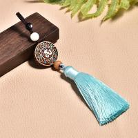 Hanging Ornaments Brass with Cotton Thread Tassel plated folk style & Unisex nickel lead & cadmium free 185mm Sold By PC