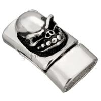 Stainless Steel Magnetic Clasp, blacken, 28x15x15mm, Inner Diameter:Approx 13x7mm, 10PCs/Lot, Sold By Lot