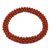 Bracelet corail, corail naturel, unisexe, orange rougeâtre, 12mm, Longueur:Environ 7 pouce, Vendu par PC