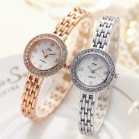 Women Wrist Watch Iron with Glass & Stainless Steel for woman & with rhinestone nickel lead & cadmium free Sold By PC
