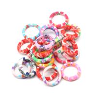 Children Finger Ring, Resin, for children, multi-colored, 190x190x50mm, 100PCs/Bag, Sold By Bag