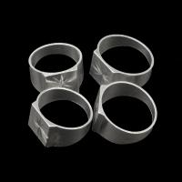 Zink Alloy Finger Ring, för kvinna, silver, 200x200x30mm, 100PC/Bag, Säljs av Bag
