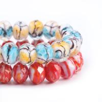 Rafinovaný Vinuté perle, Kolo, tisk, DIY & tváří, více barev na výběr, 12mm, 10PC/Bag, Prodáno By Bag