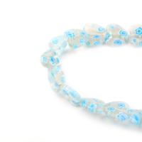 Millefiori Slice Lampwork Beads Heart DIY Length 38 cm Sold By Bag