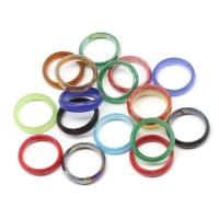 Resina anillo de dedo, para mujer, multicolor, 200x200x30mm, agujero:aproximado 1mm, 100PCs/Bolsa, Vendido por Bolsa
