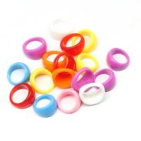 Resin Finger Ring, for woman, multi-colored, 200x200x30mm, Hole:Approx 1mm, 100PCs/Bag, Sold By Bag