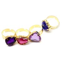 Zinc Alloy Finger Ring with Resin Adjustable & for woman mixed colors Approx 1mm Sold By Bag