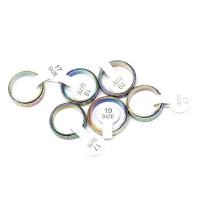 Cink Alloy Finger Ring, bez spolne razlike, miješana boja, 200x200x30mm, Rupa:Približno 1mm, 100računala/Torba, Prodano By Torba